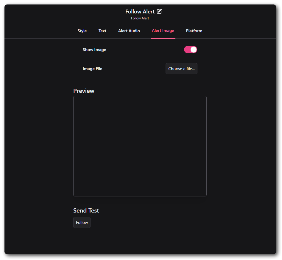 Image/video configuration